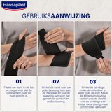 Hansaplast Protective Sport Pols Bandage - Polssteun - Pols Brace - Handbrace - Verstelbaar - Zwart - 1 Stuk