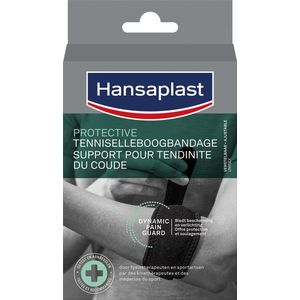Hansaplast Protective Sport Tenniselleboog Bandage - Tennisarm Brace - Elleboogbraces - Verstelbaar - Zwart - 1 Stuk