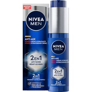 NIVEA MEN Anti-Age 2in1 Power Hydraterende Crème - Dagcrème - Normale en rijpere huid - SPF 30 - Met hyaluronzuur en Luminous630 - 50 ml