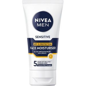 NIVEA MEN - Sensitive Moisturiser - Gezichtscrème - Hydraterend - SPF 15