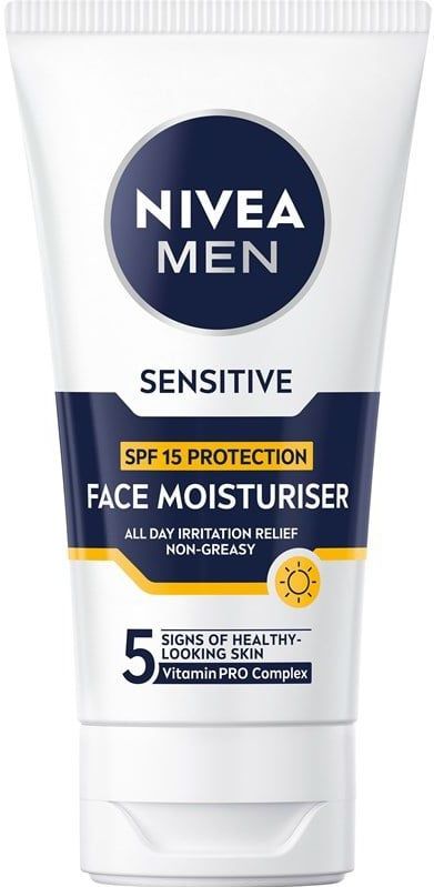 NIVEA MEN - Sensitive Moisturiser - Gezichtscrème - Hydraterend - SPF 15