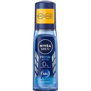 Nivea Men - Fresh Active - Deodorantspray - 75 ml - 0% Aluminium