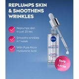 NIVEA Cellular Hyaluronzuur Serum Gezicht - Gezichtsserum met Hyaluron - Rimpelvullend en Hydraterend - 30ml