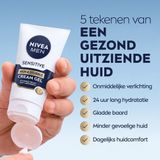 Nivea - Sensitive Skin & Stubble Moisturizer - Gezichtsgel - 3x50ml
