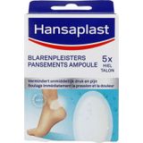 Hansaplast - Blaarpleisters Groot - Medisch Hulpmiddel - Waterproof - 5 Stuks