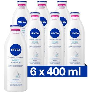 Nivea - Express Body Lotion - 6x400 ml - Hydratatie - Voor Normale tot Droge Huid