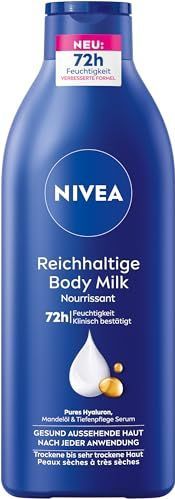 NIVEA - Rijke Bodymilk - Lichaamscrème - 400 ml - Intensief Voedend met Puur Hyaluron en Amandelolie