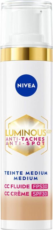 3x Nivea Luminous630 CC Cream SPF 30 Medium 40 ml