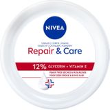 NIVEA Repair & Care intensive Bodycrème - 12% Glycerine + Vitamine E - Barrière Crème voor Zeer Droge en Ruwe Huid - 400 ml