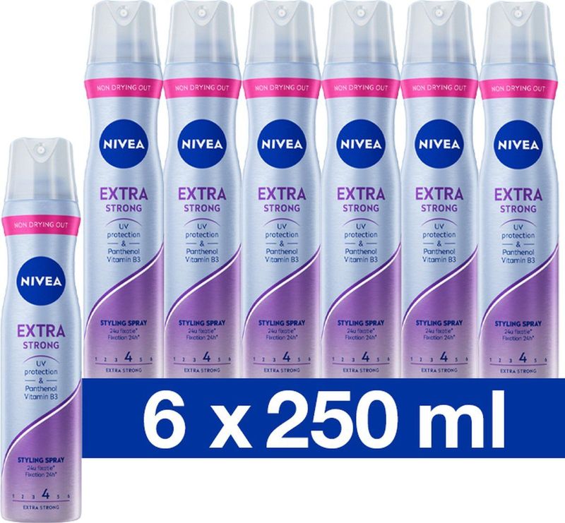 Nivea - Extra Strong - Haarspray - 200ml - Met Panthenol en Vitamine B3