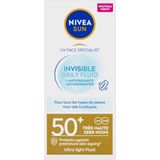 NIVEA - SUN UV Face Invisible Daily Fluid - Zonnebrandcrème - Transparant - SPF 50+ - 40ml