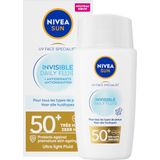 NIVEA - SUN UV Face Invisible Daily Fluid - Zonnebrandcrème - Transparant - SPF 50+ - 40ml