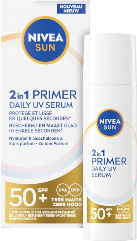 NIVEA - SUN UV Face - Make-up Primer - Zonder Parfum - 30ml - SPF 50+