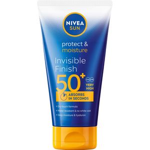 1+1 gratis: Nivea Sun Protect & Hydrate Zonnecrème Invisible Finish SPF 50+ 150 ml
