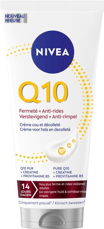 NIVEA - Q10 - Anti-Rimpel Hals & Decolleté Crème - 200ml - Verstevigend