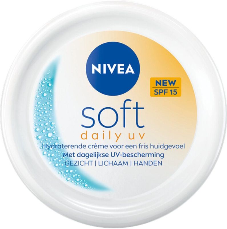 NIVEA - Soft Daily UV - Hydraterende Crème - 200ml - SPF15