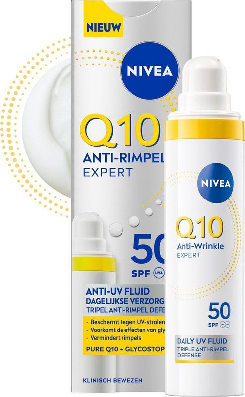 NIVEA Q10 - Daily Fluid - Dagcrème - Anti-Rimpel - Gezichtsverzorging - 40ml