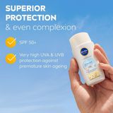 NIVEA - SUN UV Face Daily Fluid - Zonnebrand - Getint - SPF 50+ - 40 ml