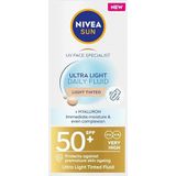 NIVEA - SUN UV Face Daily Fluid - Zonnebrand - Getint - SPF 50+ - 40 ml