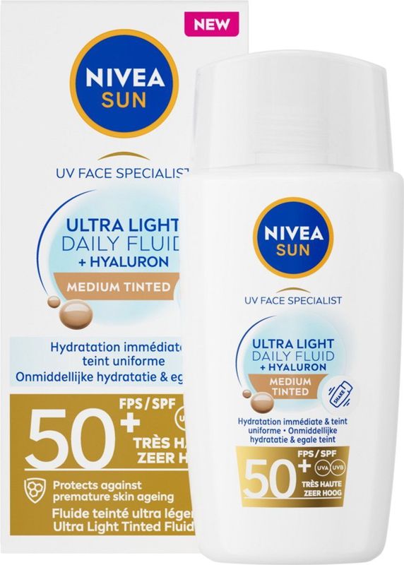 Zonnefluïde - Getint - Ultralicht - Bescherming tegen UVA/UVB - 94% Gerecycled Plastic