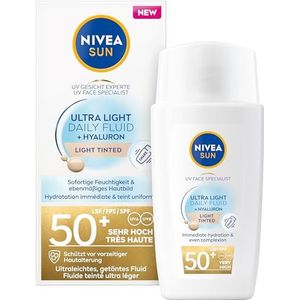NIVEA SUN UV Face Specialist Ultra Light Daily Fluid Light Tinted Zonnebrand Gezicht - SPF 50+ - 40ML