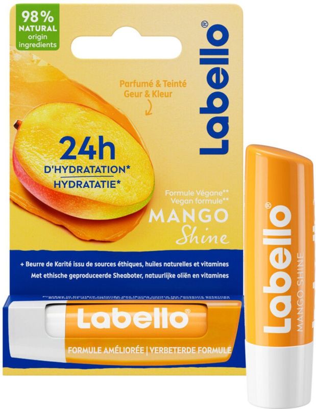 Labello - Shine Mango - Lippenbalsem - 4,8g
