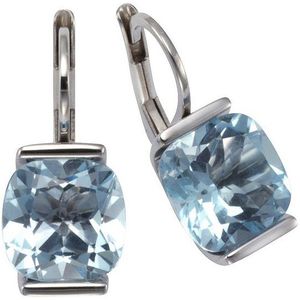 Zeeme Paar Ohrhänger »925 Silber mit Blautopas (beh.)«
