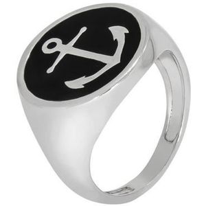 Vivance Fingerring »925/- Sterling Silber rhodiniert Lack schwarz«
