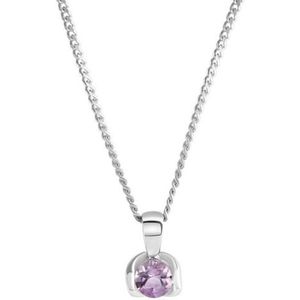 Firetti Kette mit Anhänger »Schmuck Geschenk Silber 925 Halsschmuck Halskette Panzerkette«, mit Amethyst