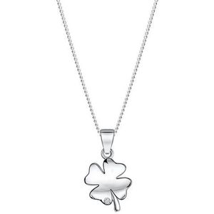 Firetti Kette mit Anhänger »Schmuck Geschenk Silber 925 Halsschmuck Halskette Panzerkette Glück«, mit Zirkonia (synth.)