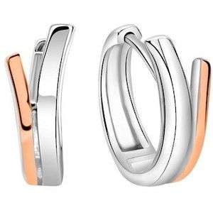 Zeeme Paar Creolen »925/- Sterling Silber rhodiniert/rosé«