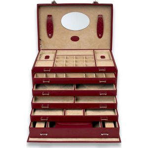 Windrose - 70040/44 - Sieradendoos - Rood - Merino 4