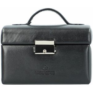 Windrose - Merino Juwelenkistje - Zwart - 100% Kunstleer