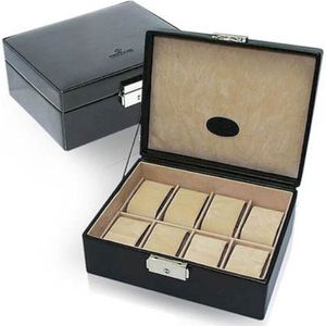 Windrose Merino Horloge Doosje 19,5 cm  zwart