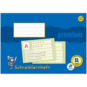 10 x Staufen Schreiblernheft Premium A4 mit farbiger Mittelzeile Linea
