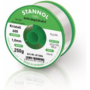 STANNOL Lötzinn Kristall 600 TSC305, 1,0 mm, 250 g