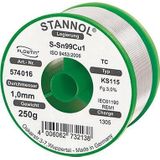 Stannol KS115 Soldeertin, loodvrij Spoel Sn99,3Cu0,7 ROM1 250 g 1 mm