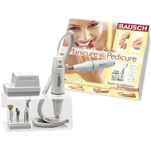 Manicure/pedicureapparaat met acrylstandaard en rechts- linksdraaifunctie, 9 opzetstukken.