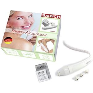 Bausch 0345 Handig Shiatsu-acupressuurapparaat met 4 opzetstukken, in kofferkoffer, acupressuur, massage, welzijn, wellness voor thuis, incl. gedetailleerde handleiding (mogelijk niet beschikbaar in