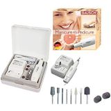 Bausch 0360 - Elektrische Manicure/Pedicure Toestel - Professioneel - Met 10 Aanhegsels - Rechts/Links Functie - Verstelbaar