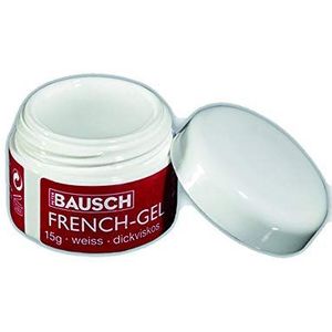 Bausch 0725/19 French Gel, kwaliteitsgel made in Germany, dikke viscose, 15 g, wordt ook gebruikt in nagelstudio's, nagelverzorging, kunstnagels, manicure, schoonheid