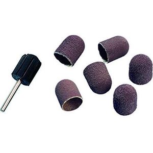 Slijpkapdrager en 20 slijpkappen voor eeltverwijdering, accessoires voor manicure en pedicure