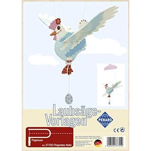 Pebaro figuurzaagpatroon van multiplex motief vliegend kip, hout, DIN A4