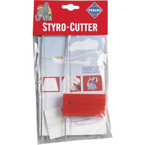 Pebaro Piepschuimsnijder, werkt op batterijen, inclusief reservesnijdraad, voor het vormgeven met piepschuim, perfect voor hobby-knutselaars, 15 x 24 x 2,5 cm