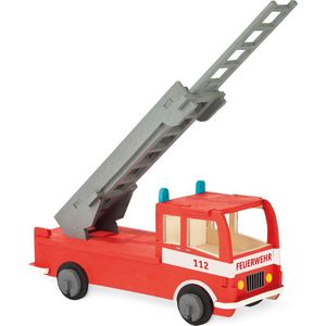 Pebaro Houten bouwpakket Brandweerwagen 17,5 x 7,5 x 31 cm