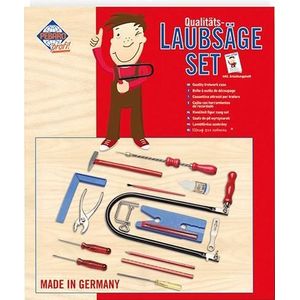 Pebaro - Figuurzaagset - Houten Koffer - 22-delig - Voor Kinderen Houtbewerking