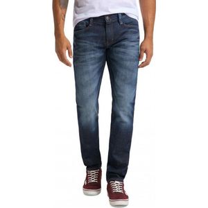 Mustang - Heren Jeans - Heren Blauw - Katoen - 3116-5111