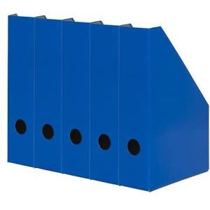 Landre Staande verzamelaar A4, van stevig karton, 7 cm breed, blauw, 5 stuks