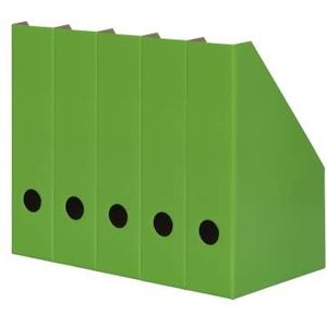 Landre tijdschriftenverzamelaar A4, van stevig karton, 7 cm breed, groen, 5 stuks