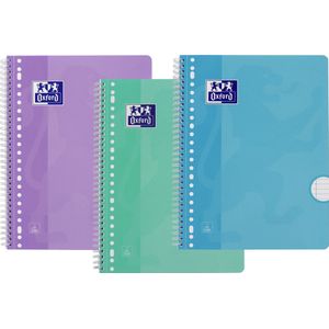 Oxford Actiepak Scratch&Win - Collegeblokken - 3x A4 - Pastel - Lijn - Schrijfblok - 80 vel